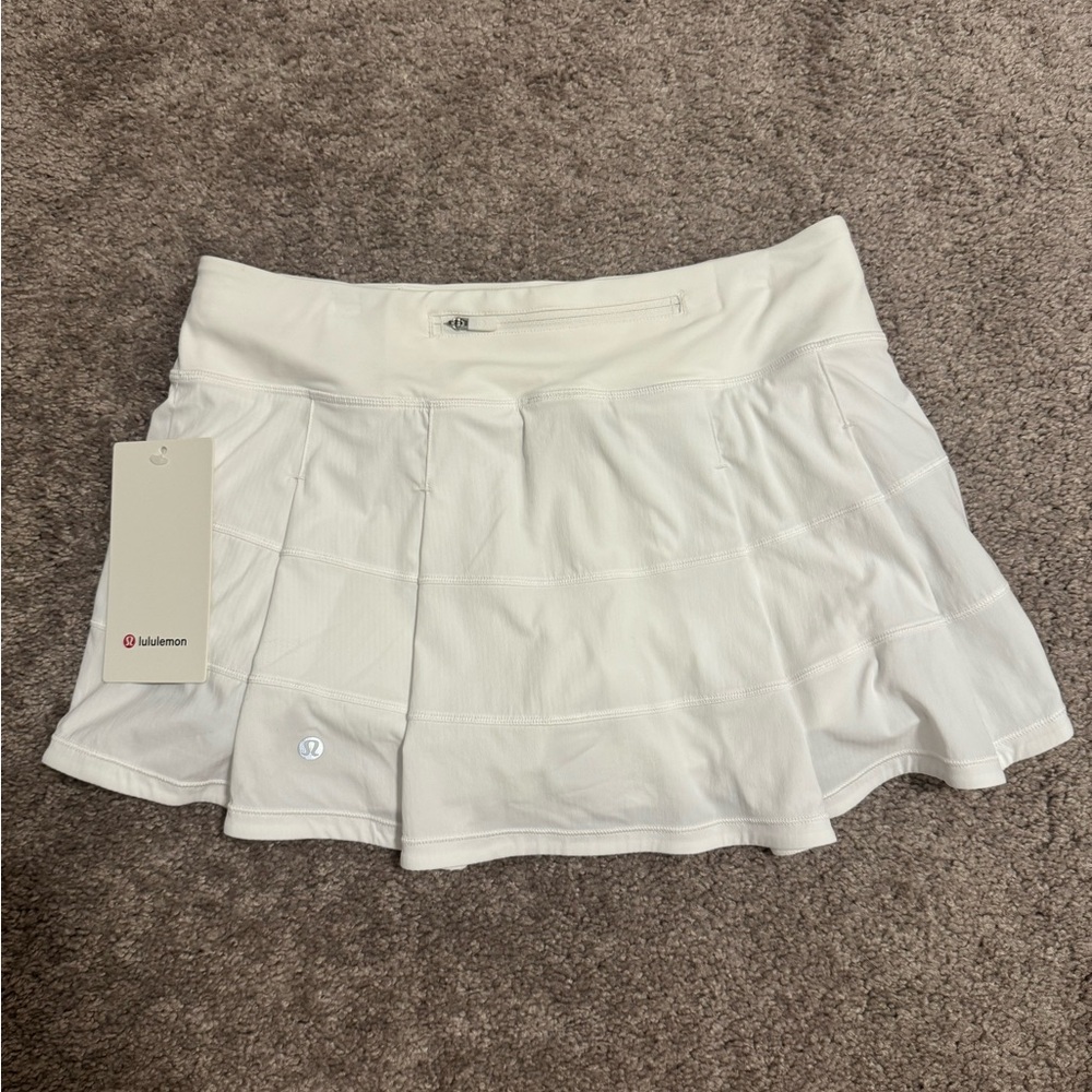 lululemon Pace Rival Mid-Rise Skirt-White - Picture 2 of 8